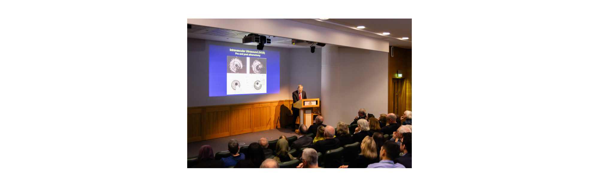 Professor James G Fujimoto delivering the latest Spectacle Makers' Lecture.